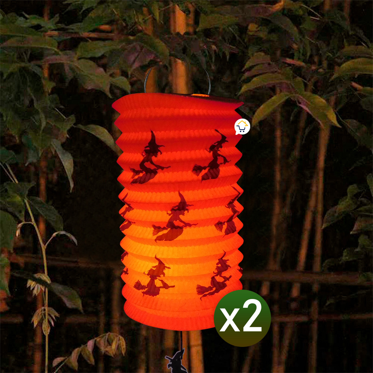 Miniatura 6 de Faroles De Papel X2 Bruja FARX2